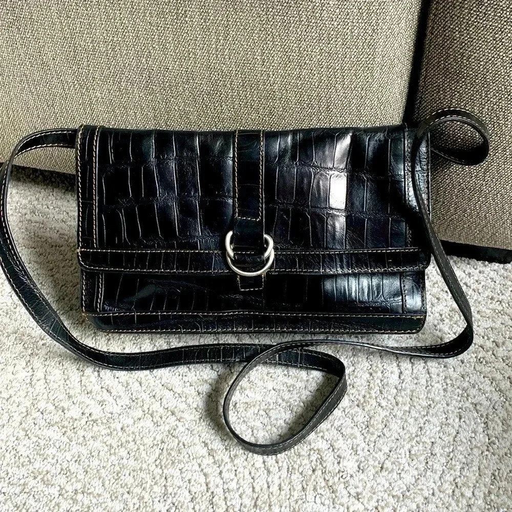 Jones New York Black Cross Body Bag